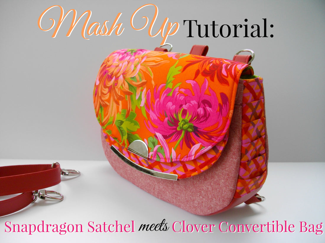 Blue Calla Mash Up: Snapdragon Satchel meets Clover Convertible Bag