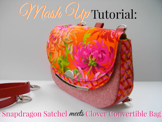 Blue Calla Mash Up: Snapdragon Satchel meets Clover Convertible Bag