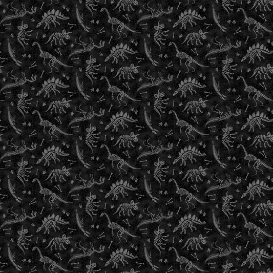 Paleo Tales - Dino Fossils in Black