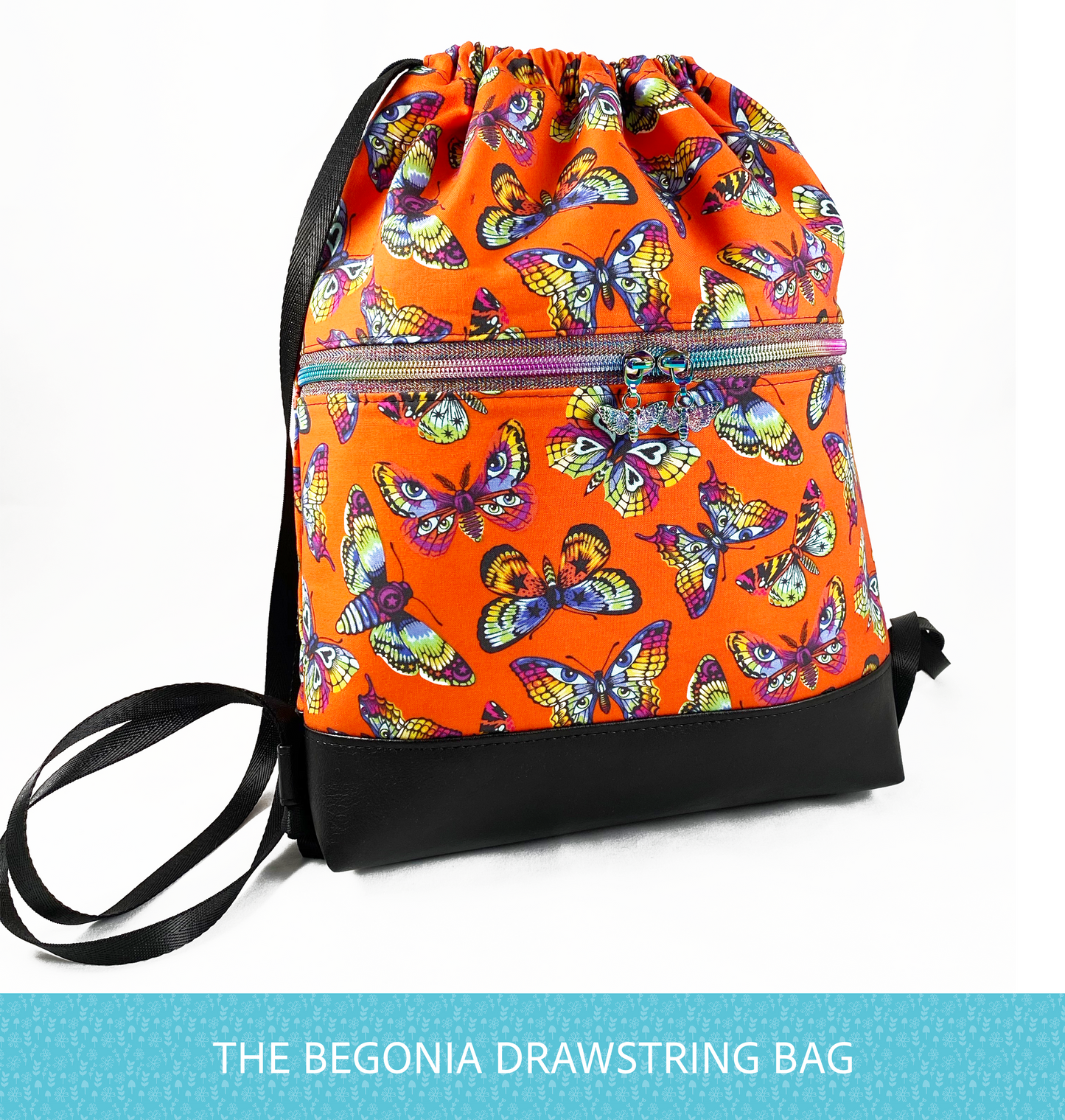 The Begonia Drawstring Backpack - PDF Sewing Pattern