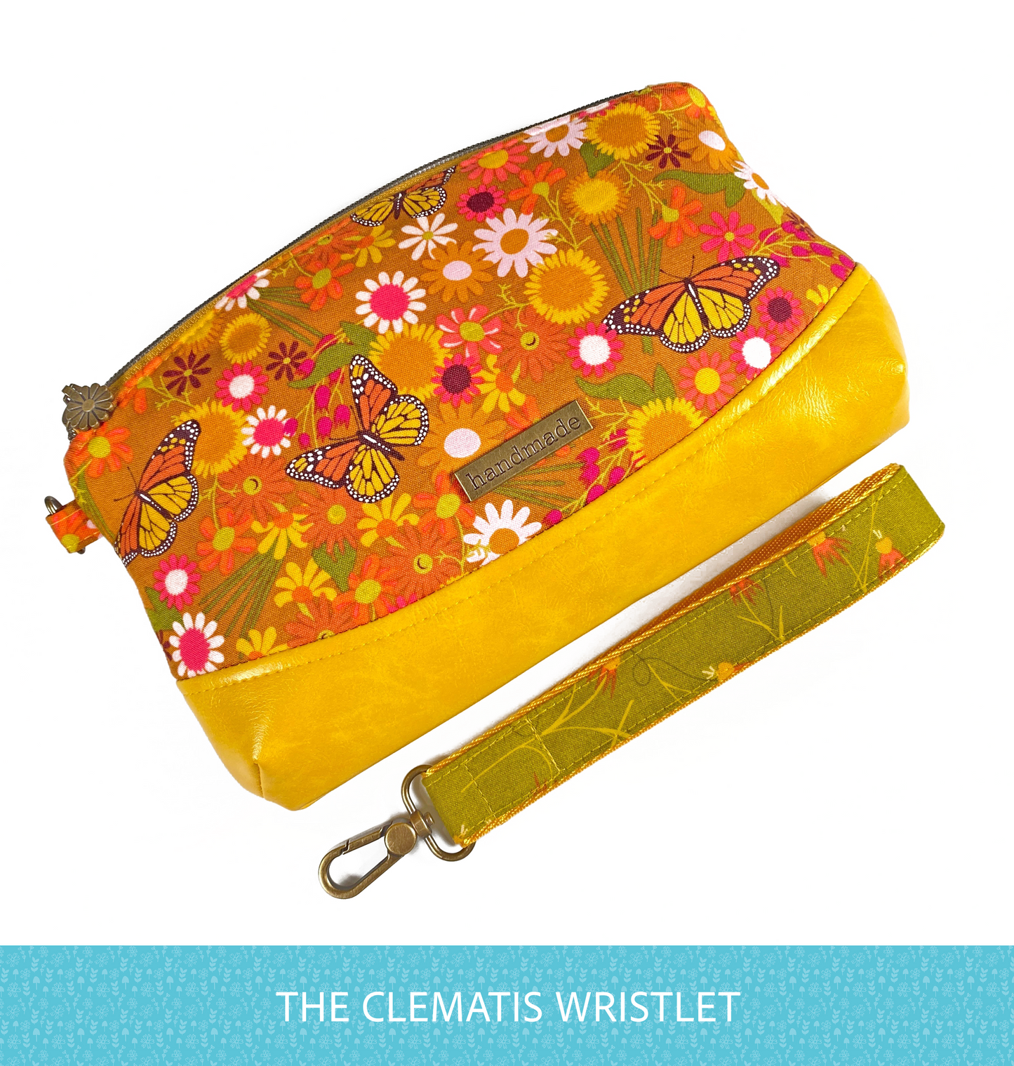 FREE The Clematis Wristlet with 2 versions (UDPATED VERSION!) - PDF Sewing Pattern