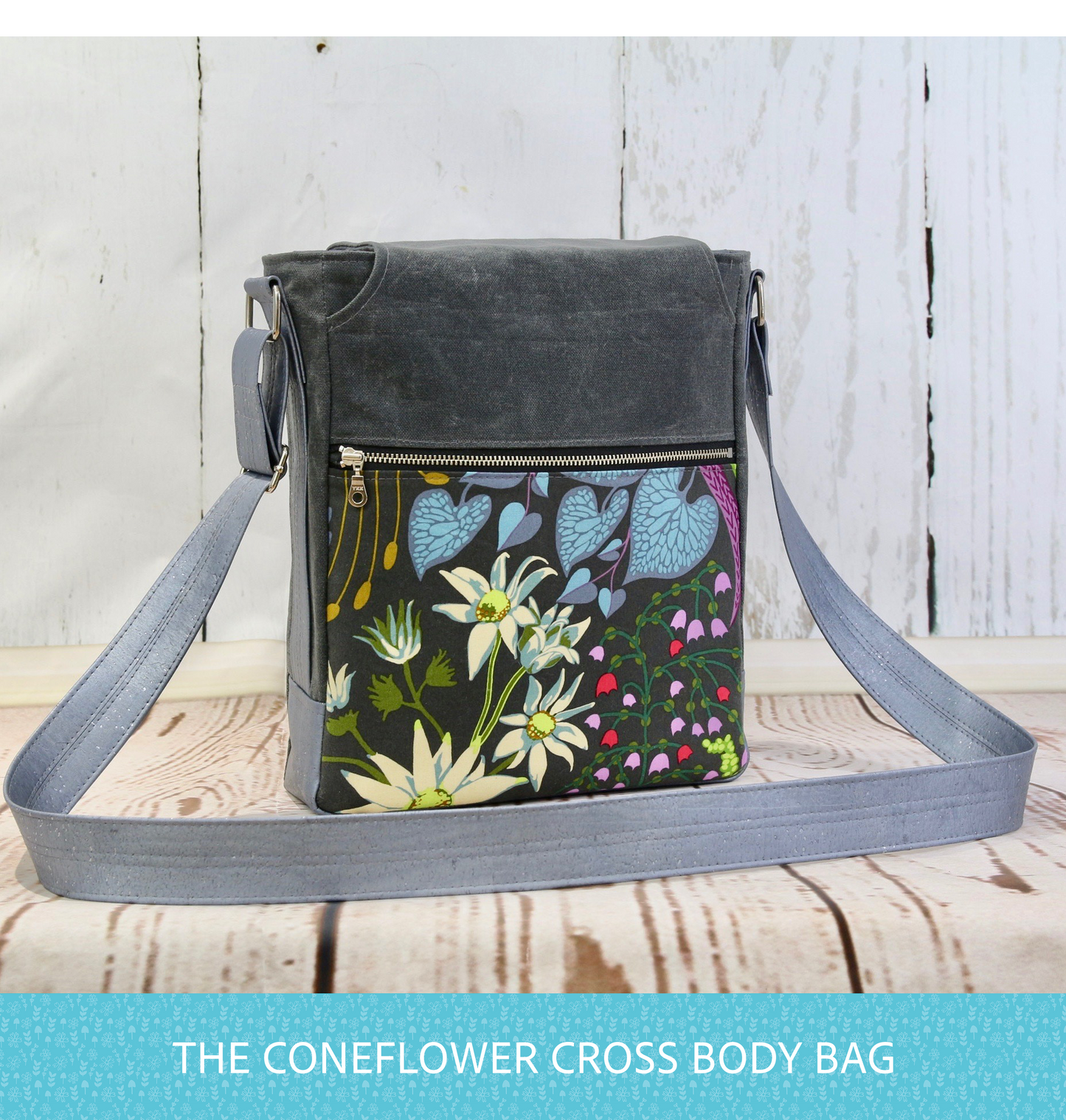 The Coneflower Cross Body bag - PDF Sewing pattern