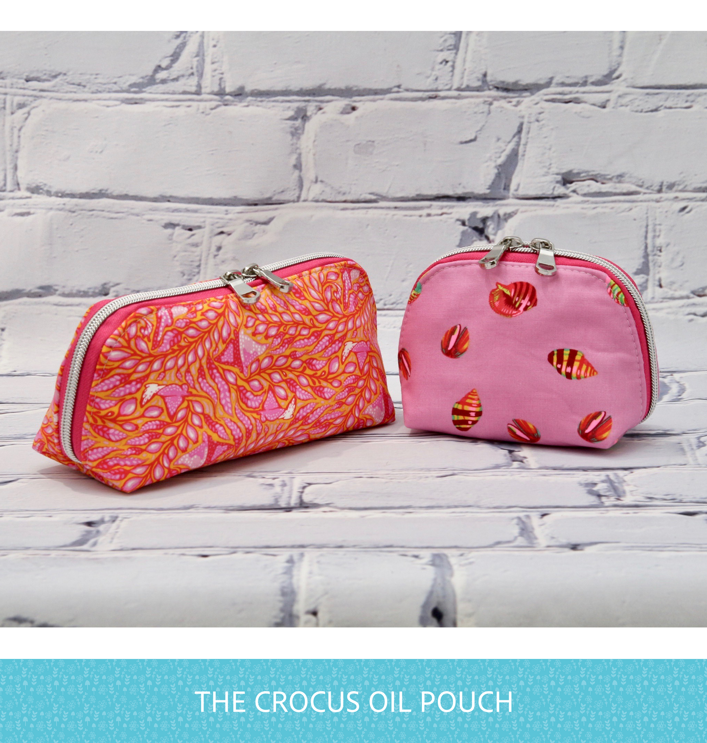 FREE The Crocus Oil Pouch in 2 sizes - PDF sewing pattern