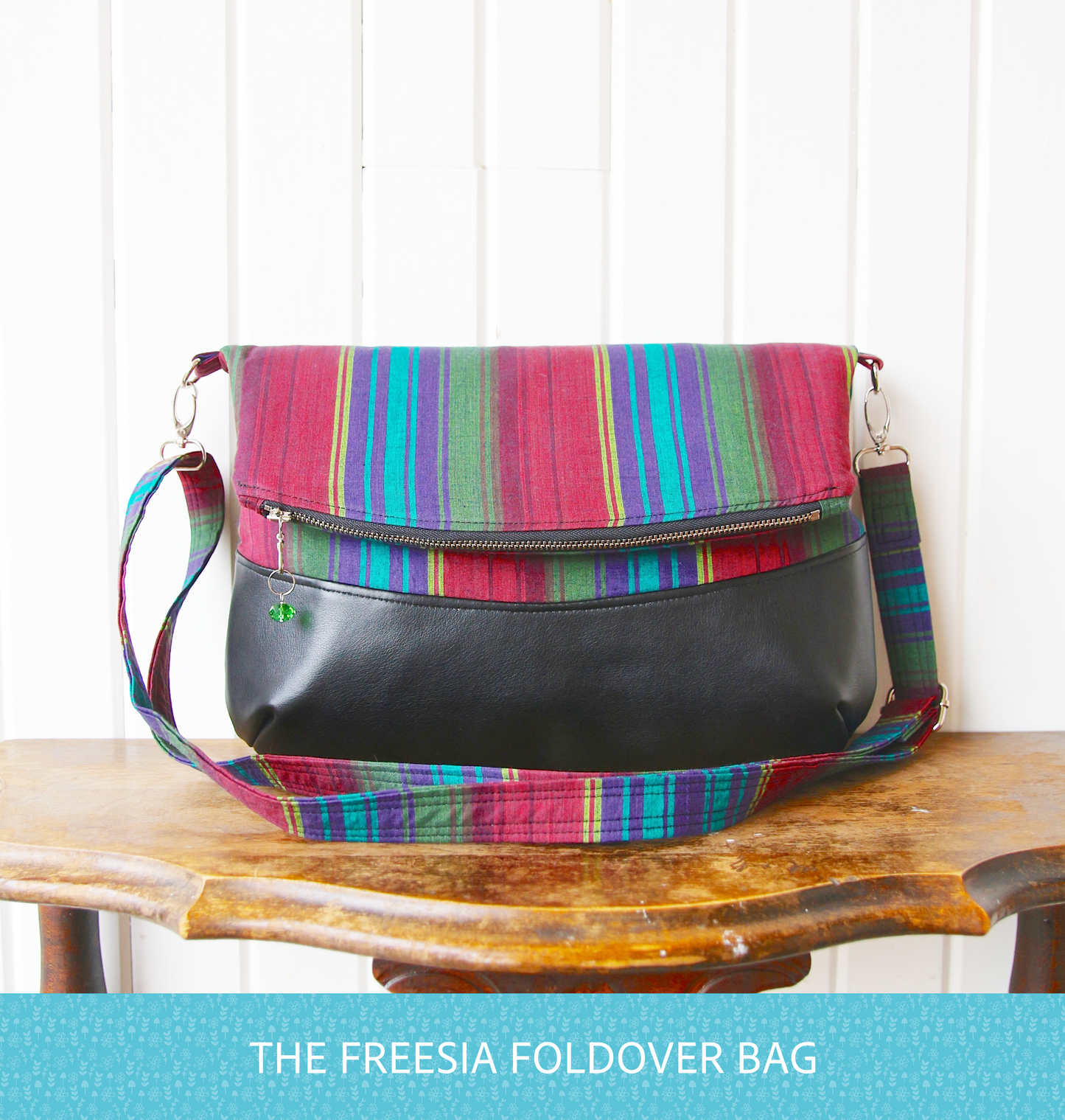The Freesia Foldover Bag - PDF Sewing Pattern