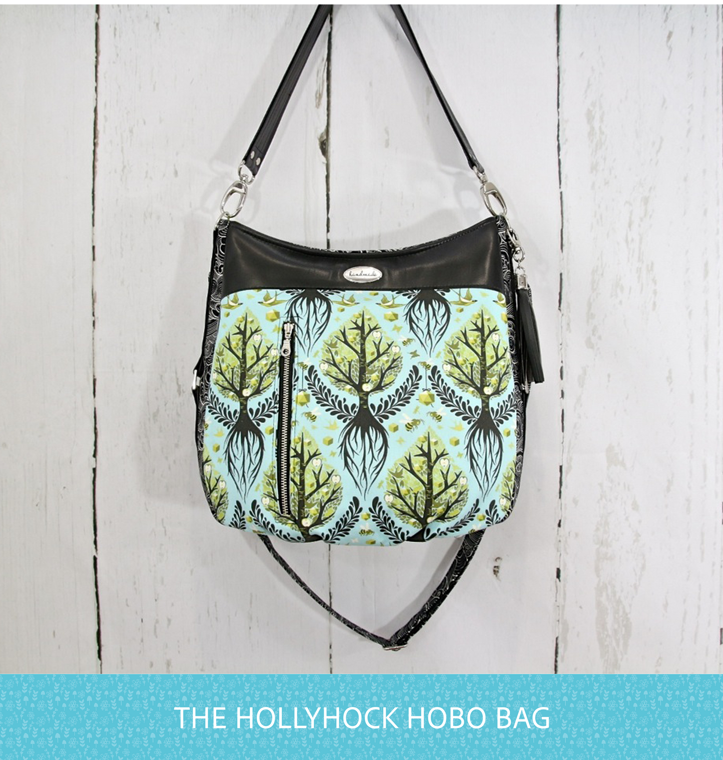 The Hollyhock Hobo Bag in 2 styles - PDF Sewing Pattern