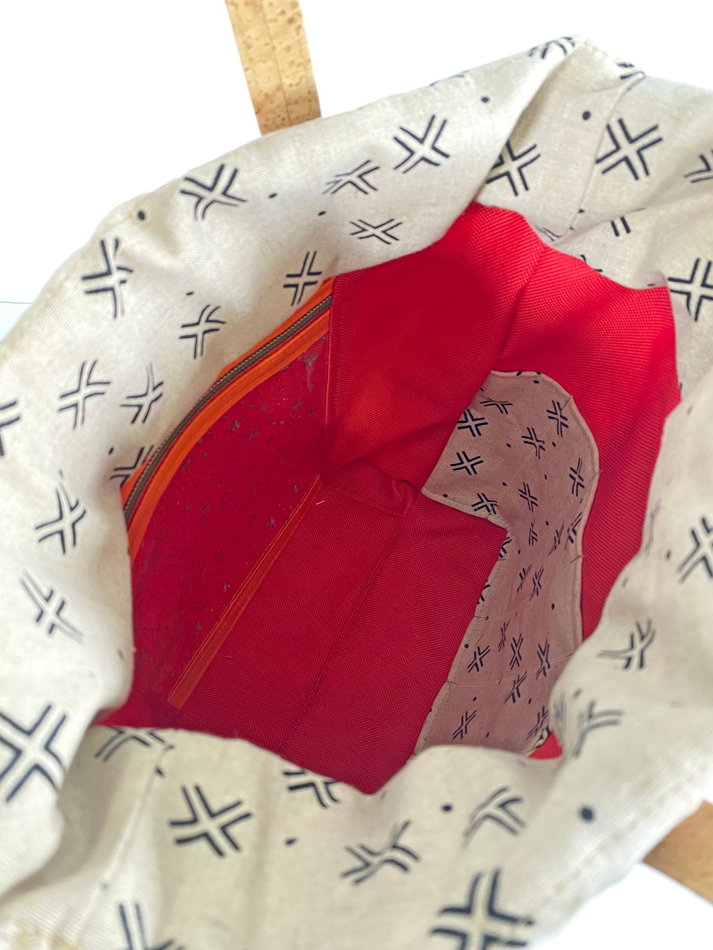 Knitting Project Tote (Small size) : Fall Rainbow