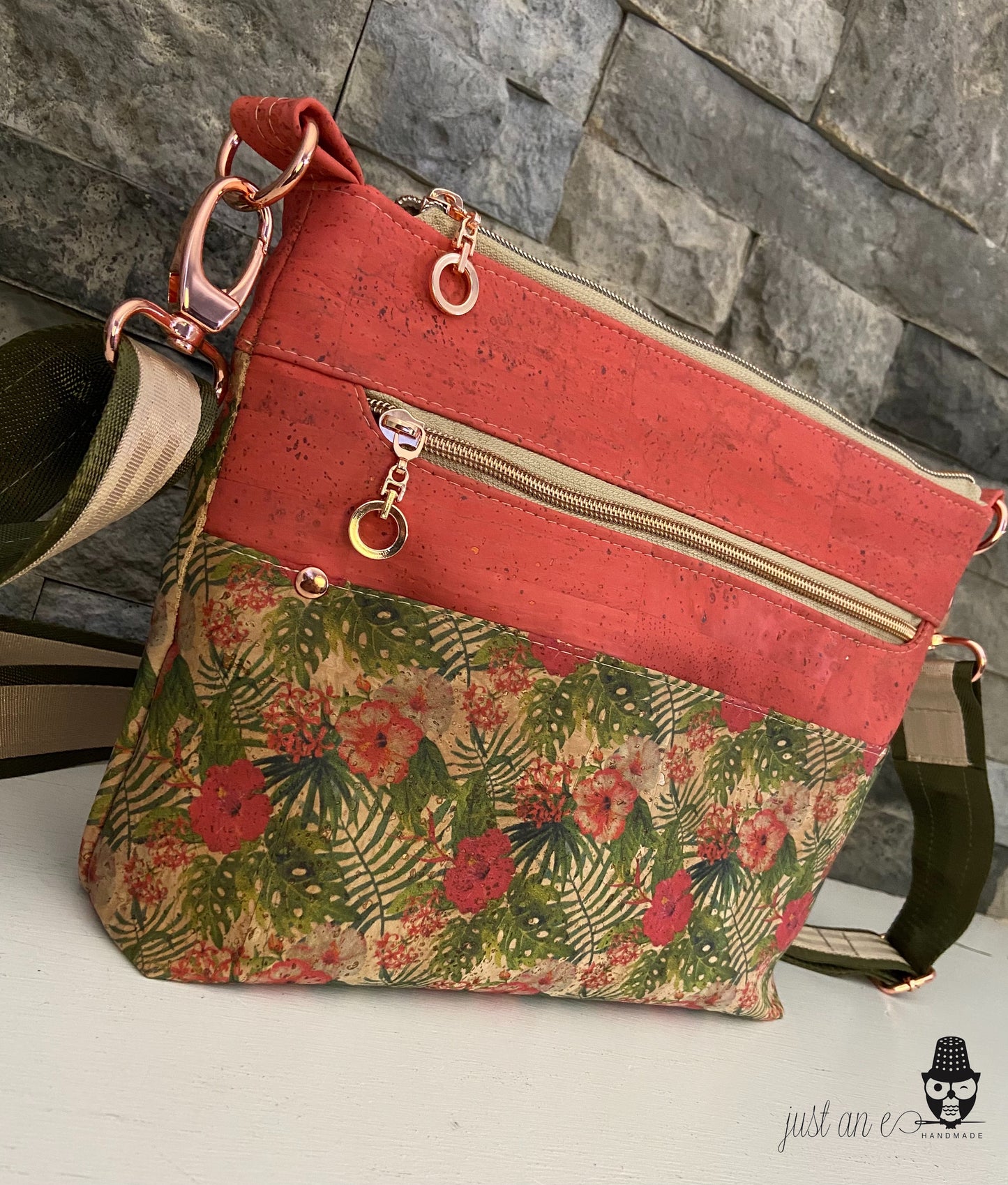 Zabelia Triple Zip Bag - PDF sewing pattern