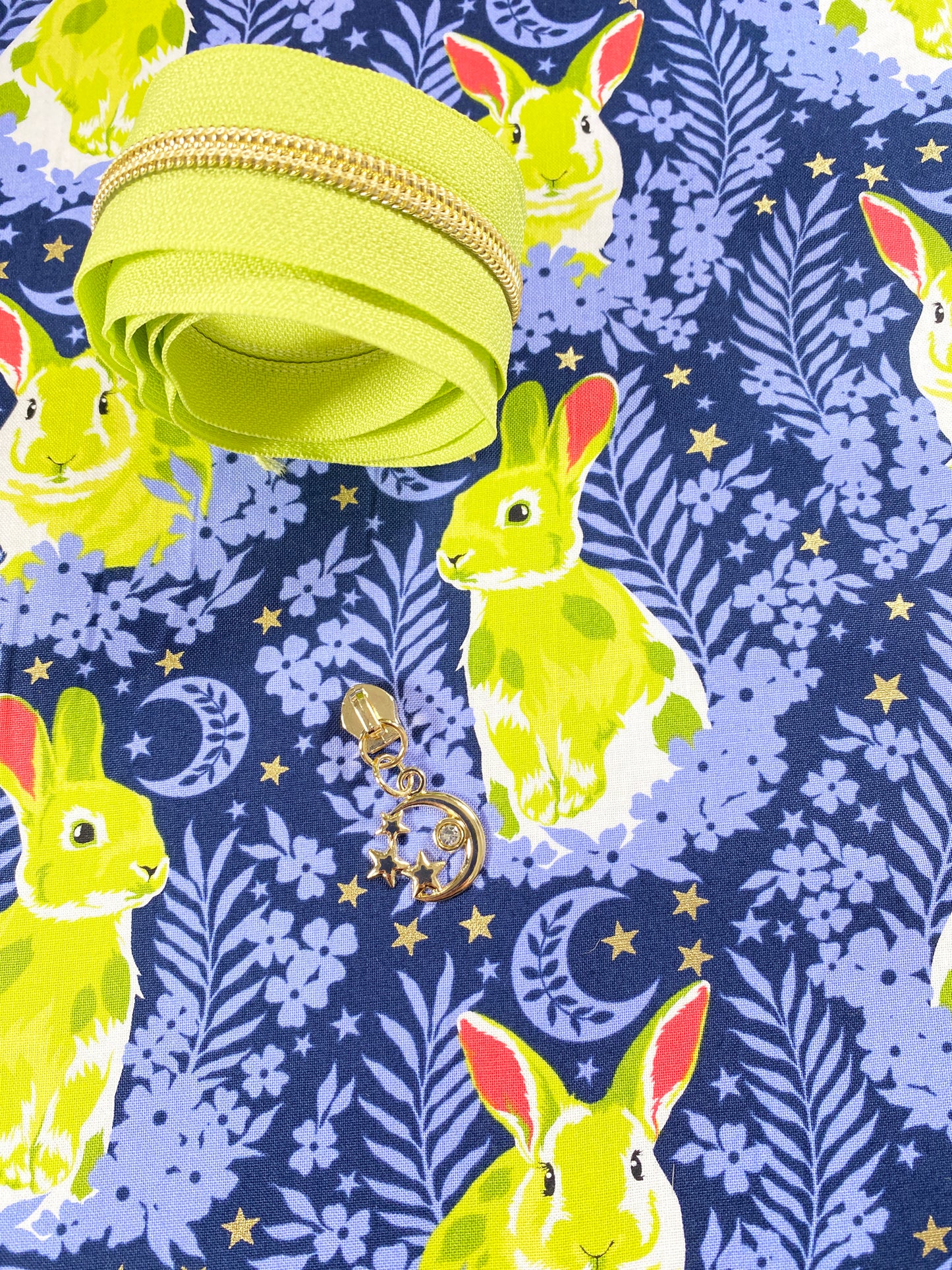 Besties - Tula Pink - Hop To It in Bluebell