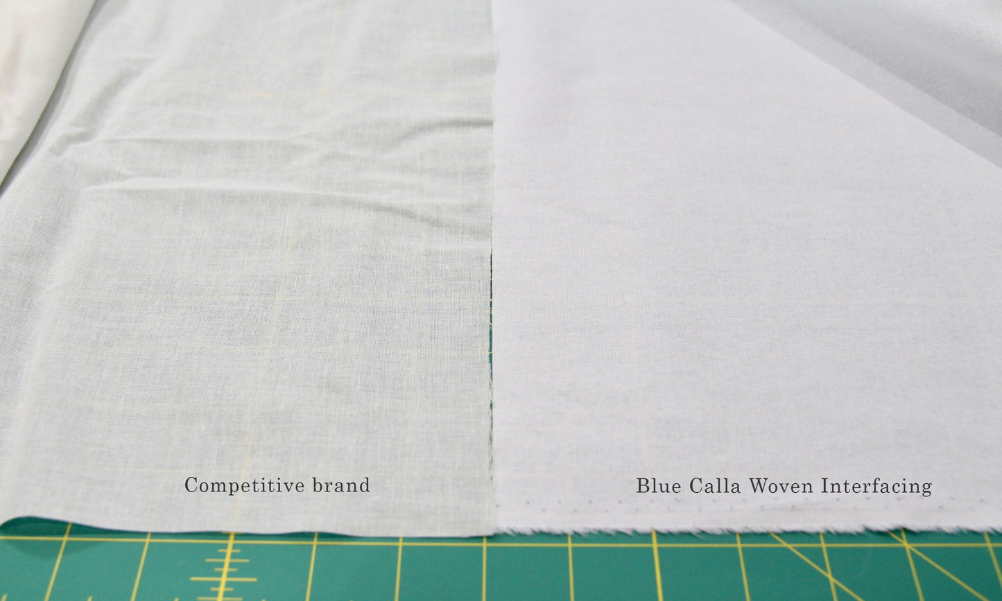 Fusible woven interfacing - medium weight - HIGH HEAT FUSE