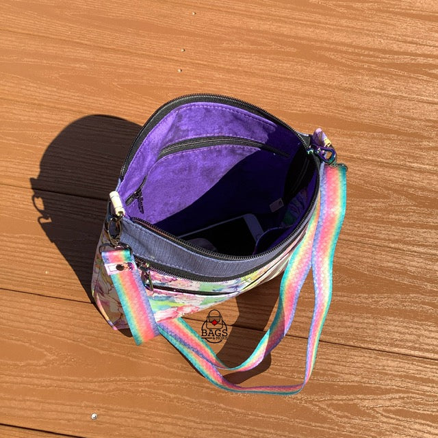 Zabelia Triple Zip Bag - PDF sewing pattern