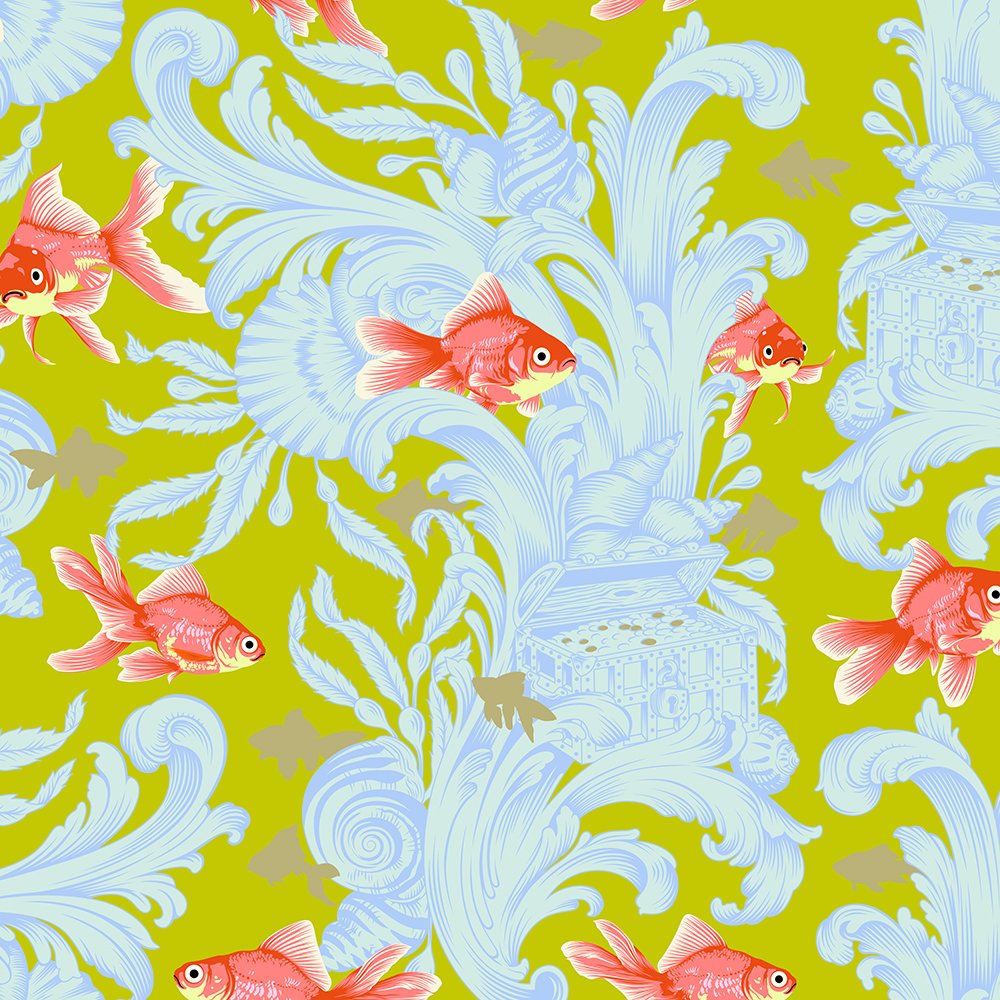 Besties - Tula Pink - Treading Water in Clover