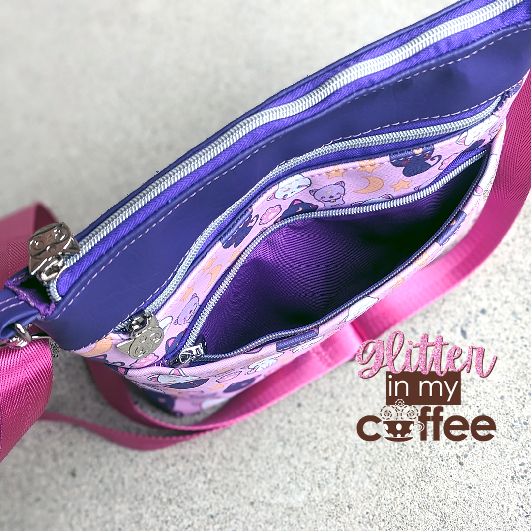 Zabelia Triple Zip Bag - PDF sewing pattern