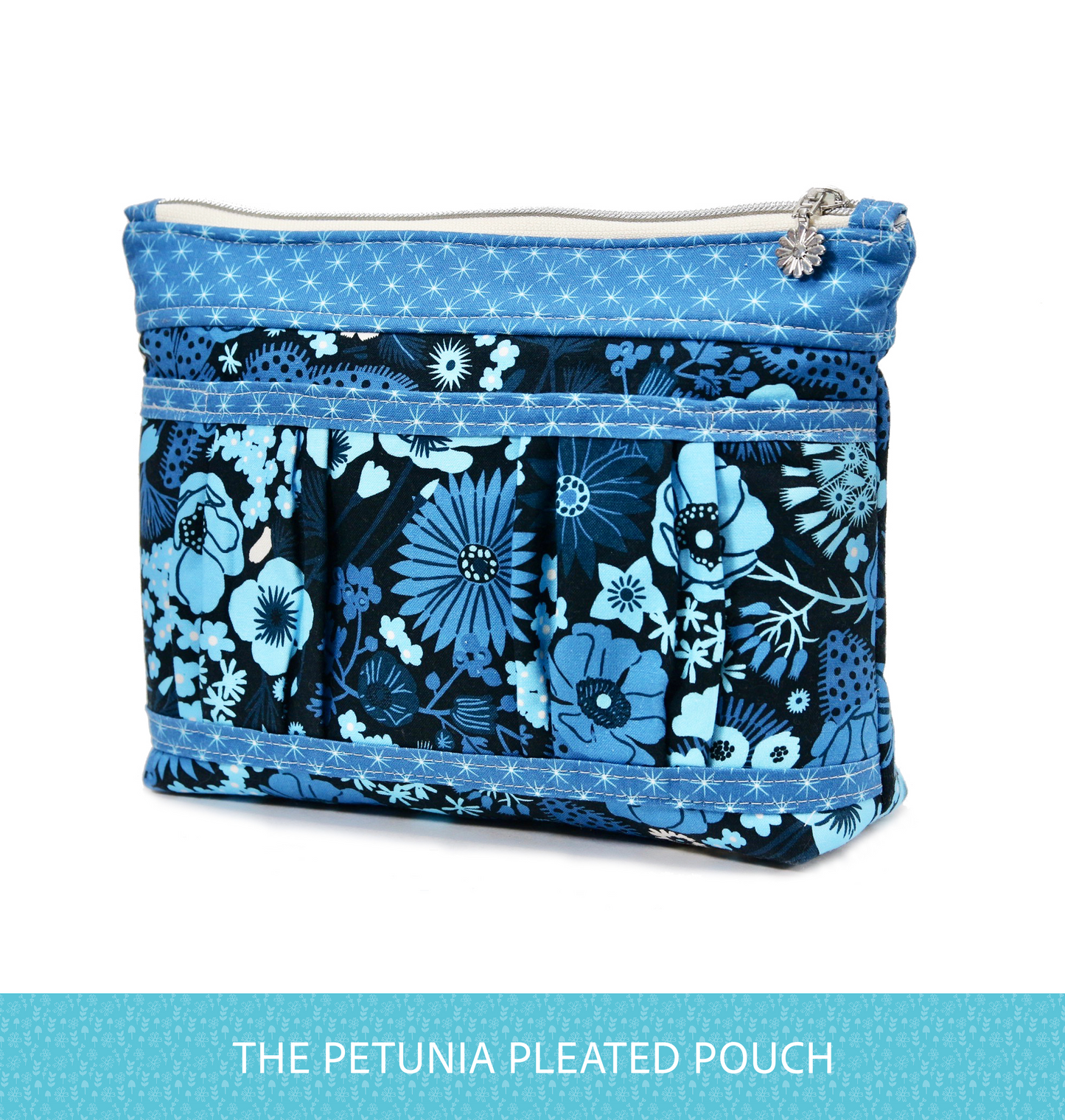 Petunia Pleated Pouch - PDF sewing pattern
