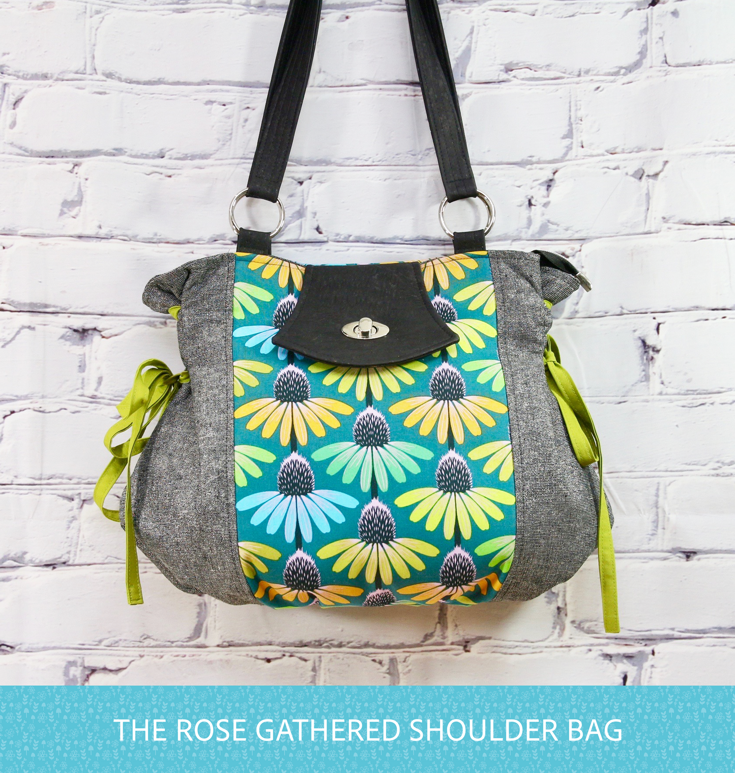 The Rose Gathered Shoulder Bag - PDF Sewing Pattern