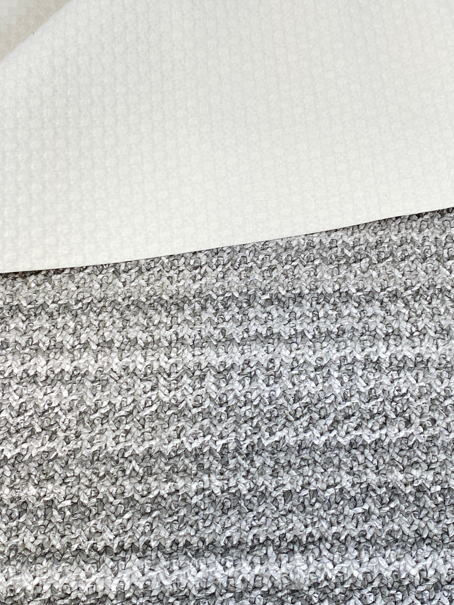 CROCHET Faux Leather - Salt & Pepper