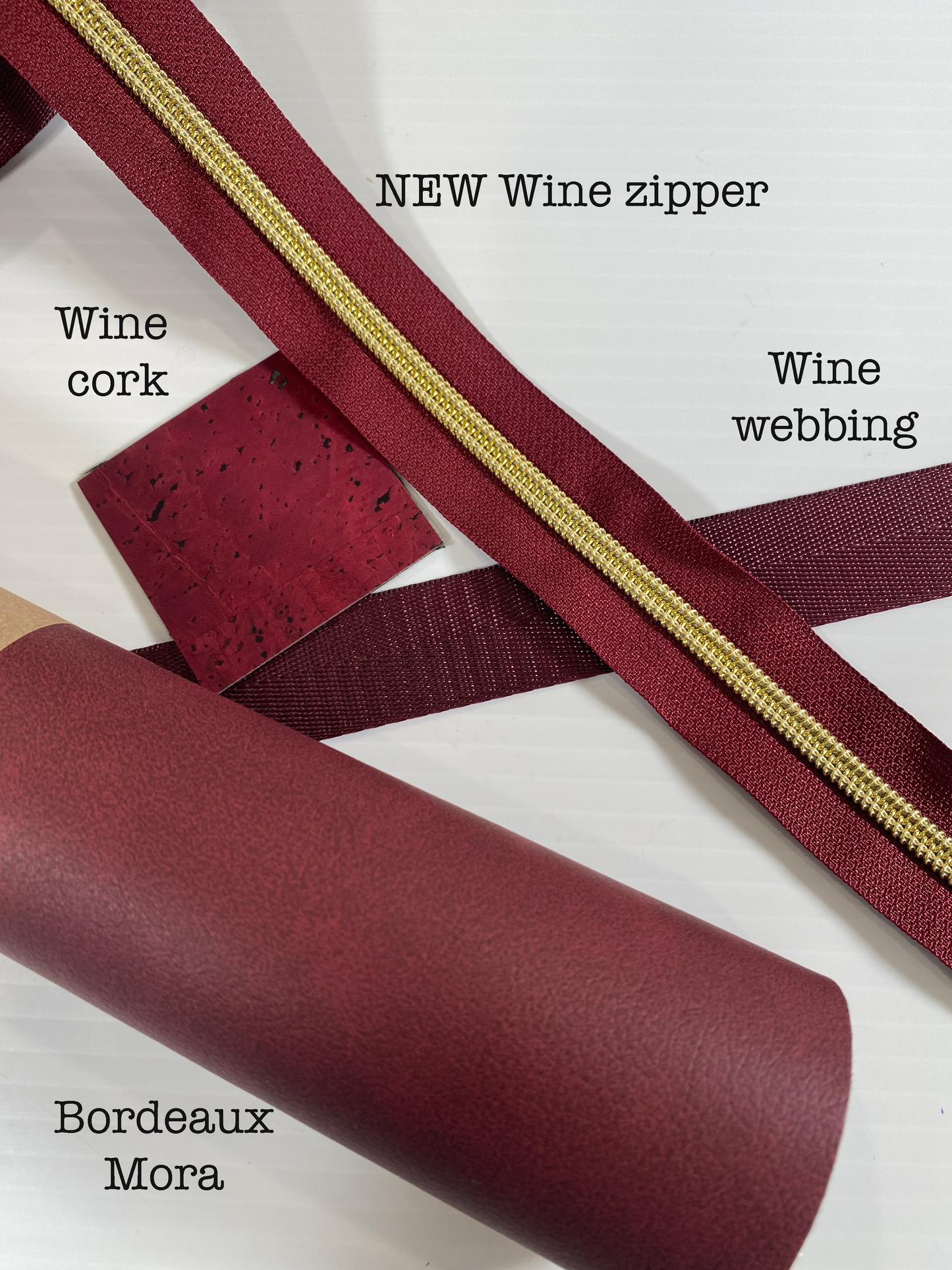 GUNMETAL COIL - WINE - #5 Metallic Nylon Coil Zipper tape