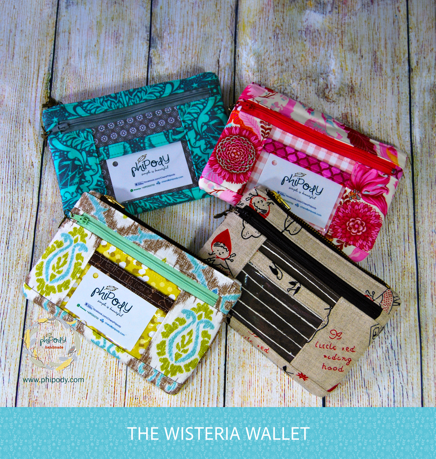The Wisteria Wallet - PDF Sewing Pattern