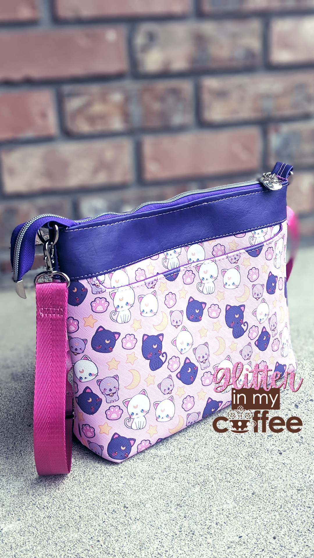 Zabelia Triple Zip Bag - PDF sewing pattern