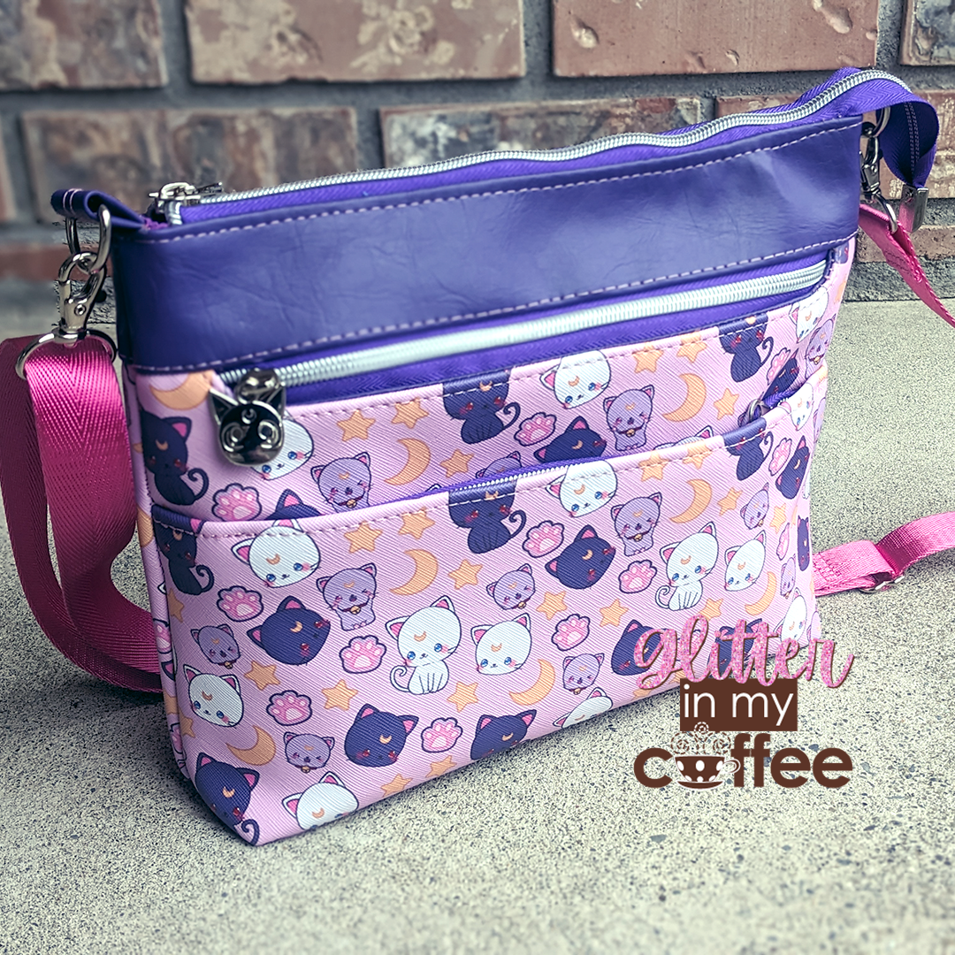Zabelia Triple Zip Bag - PDF sewing pattern