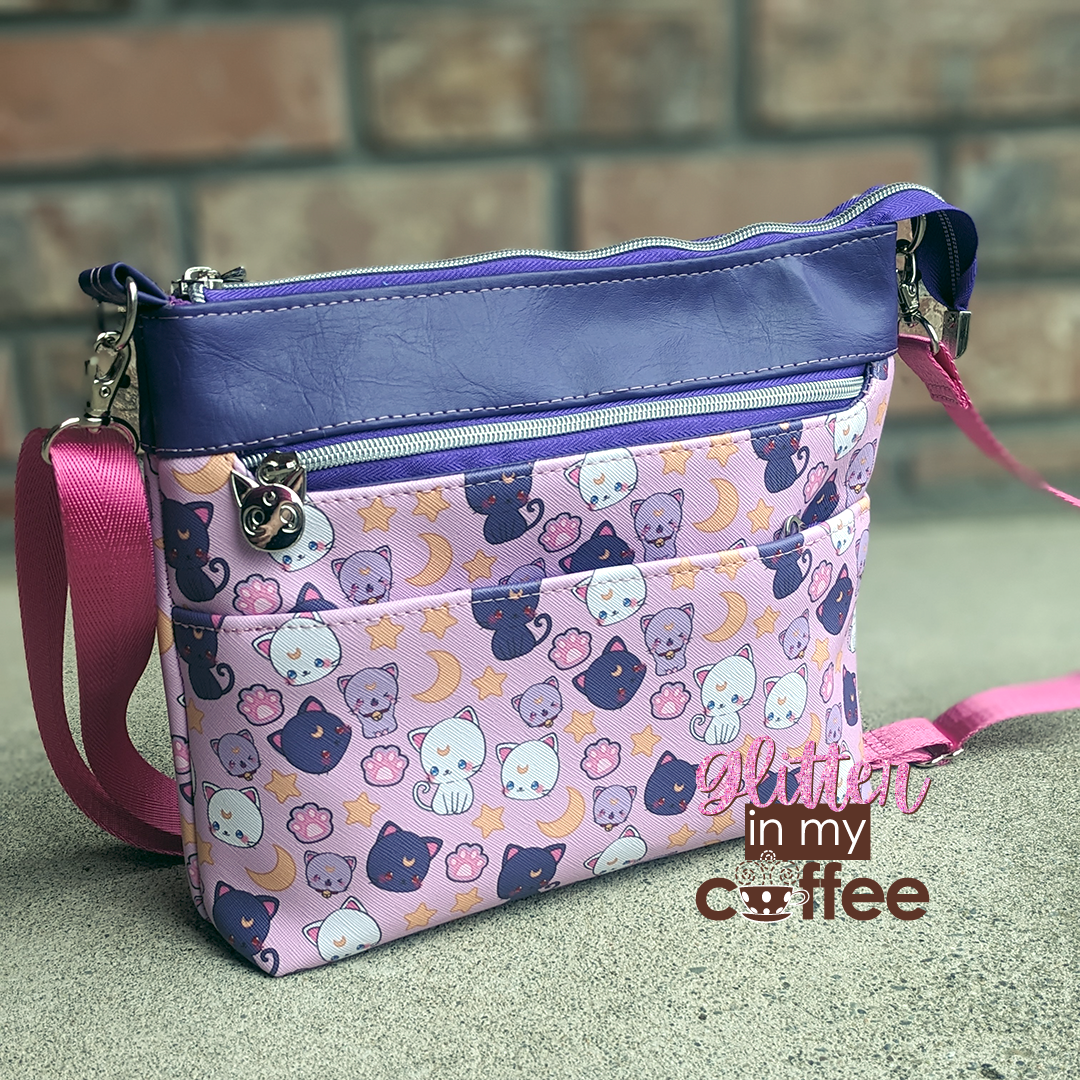 Zabelia Triple Zip Bag - PDF sewing pattern