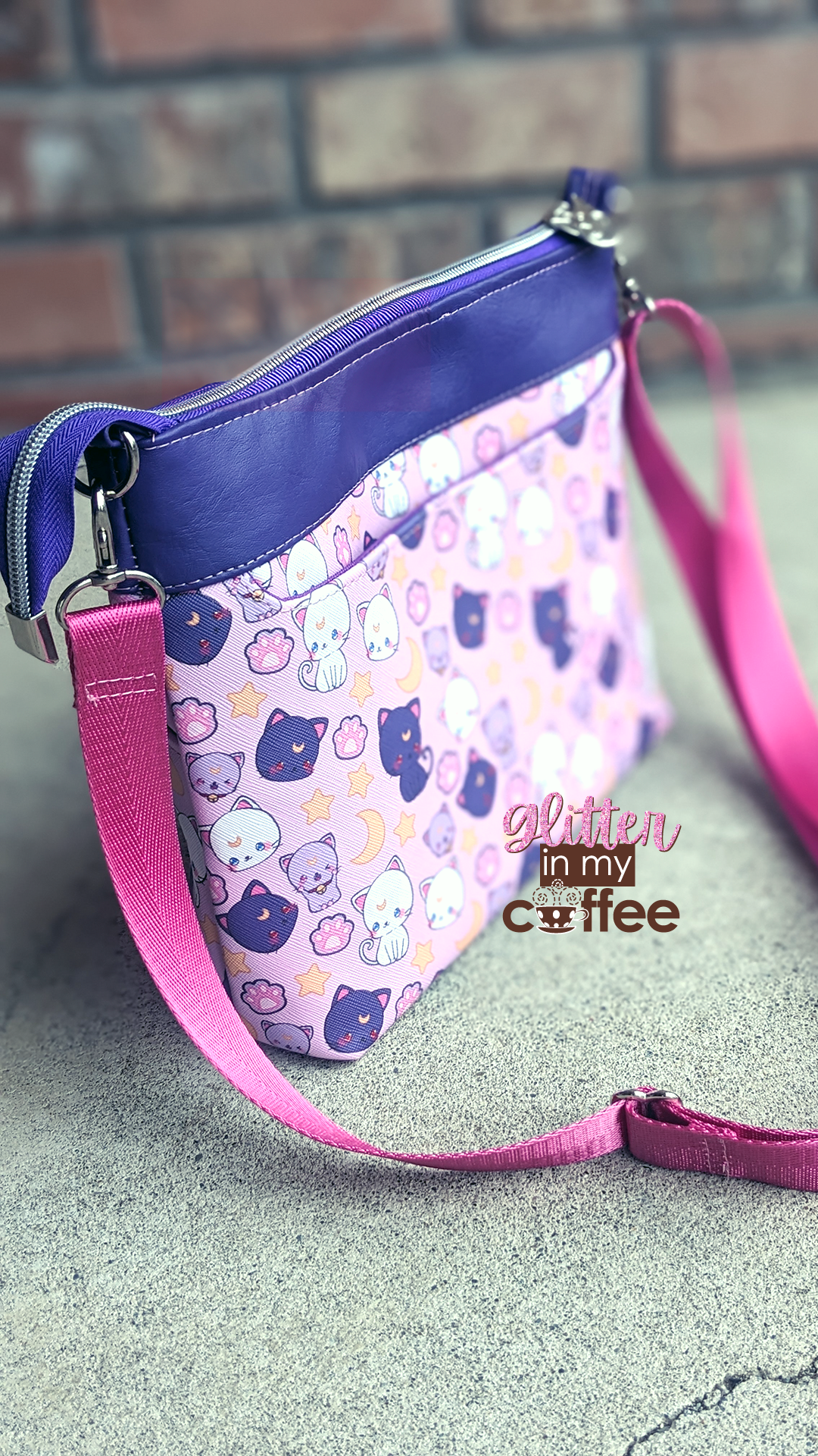 Zabelia Triple Zip Bag - PDF sewing pattern