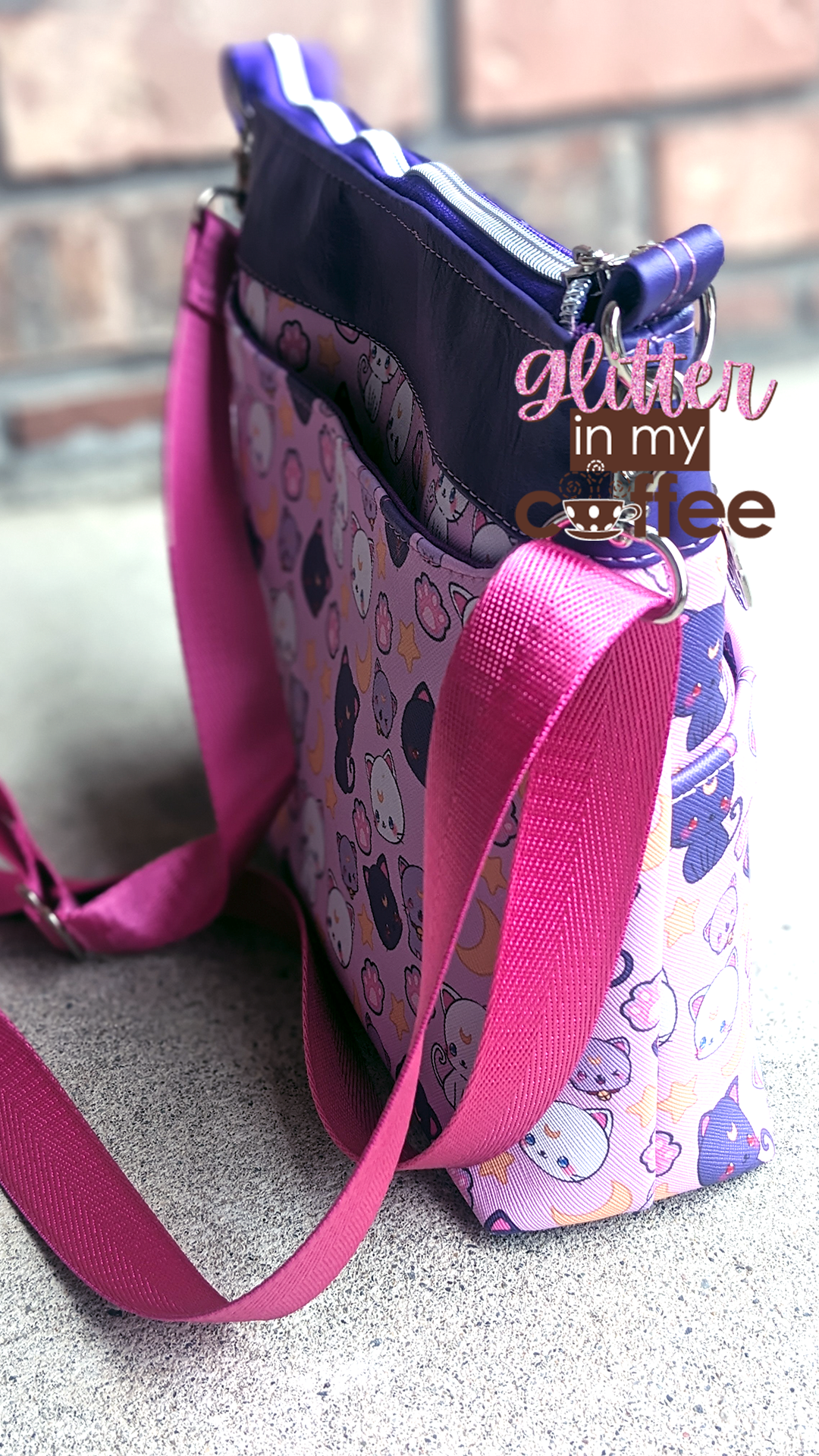 Zabelia Triple Zip Bag - PDF sewing pattern