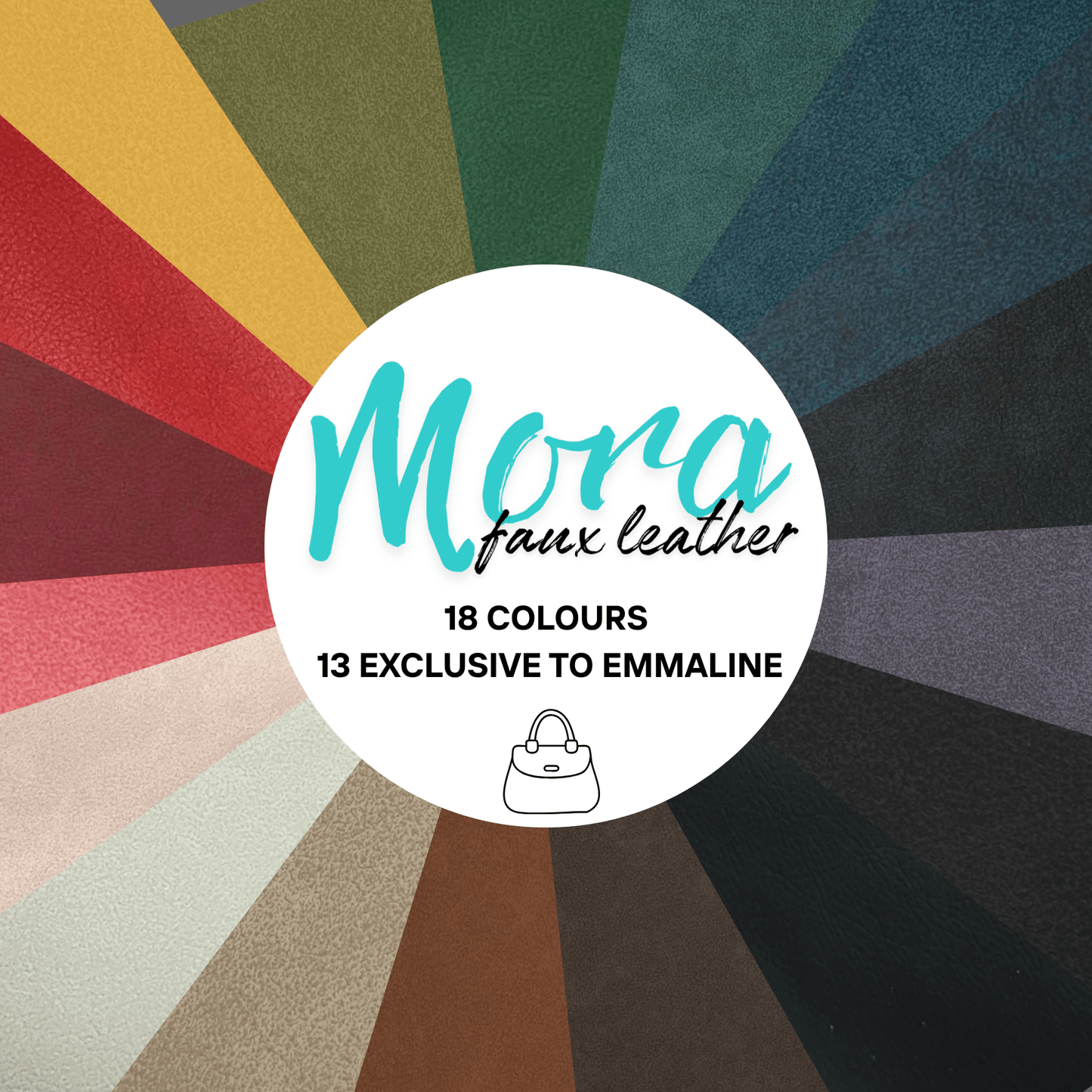 MORA Faux Leather - Shadow Black
