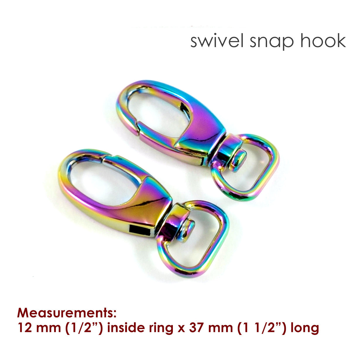 1/2" swivels (SET of 2) - Available in 5 metal finishes