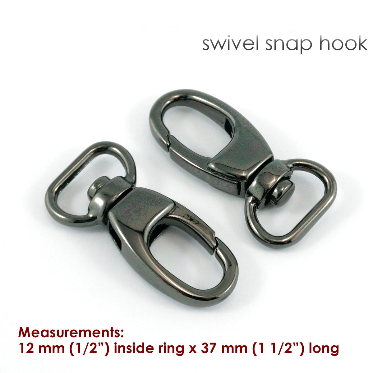 1/2" swivels (SET of 2) - Available in 5 metal finishes
