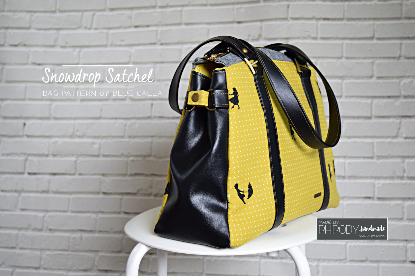The Snowdrop Satchel in 2 sizes - PDF Sewing Pattern