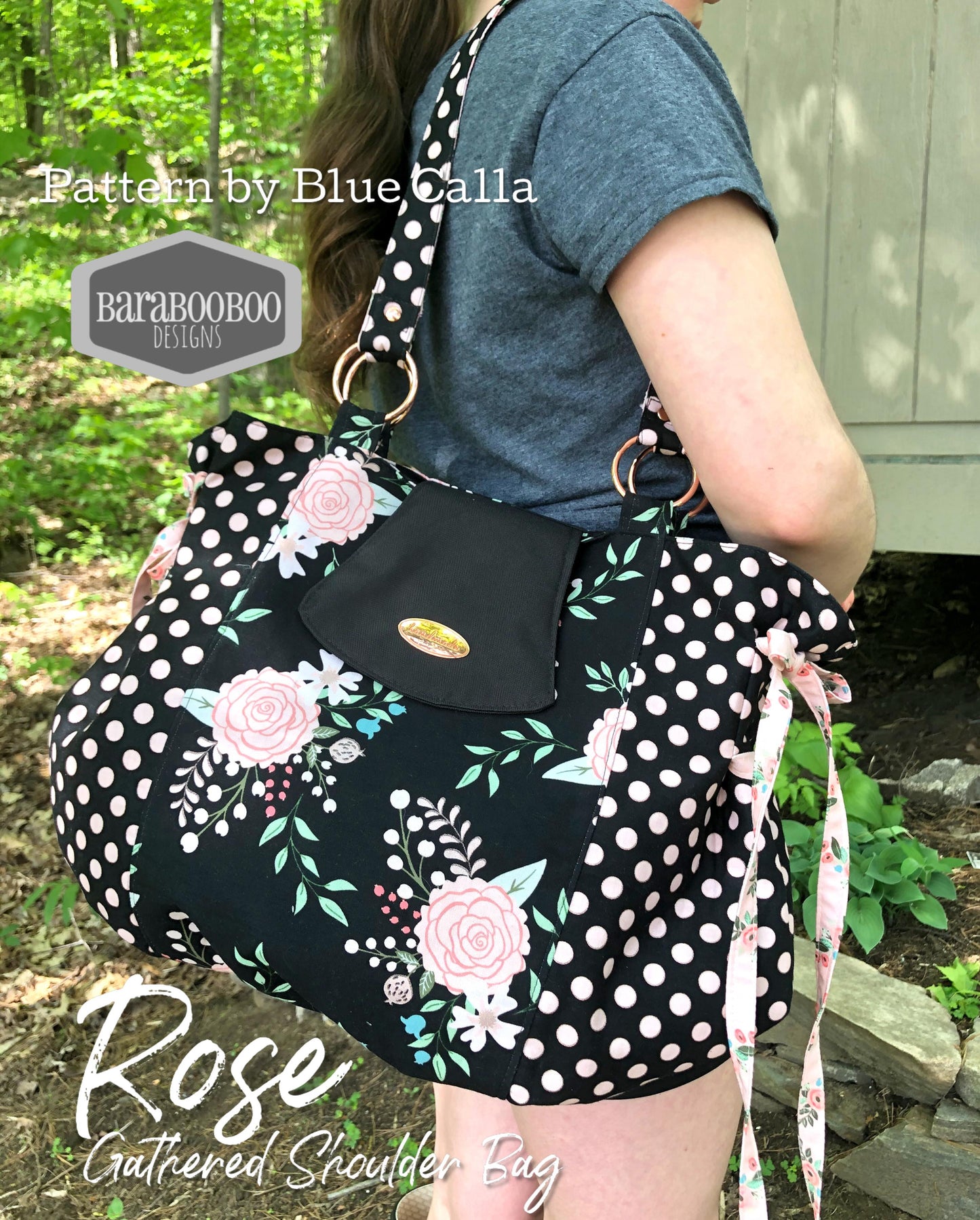 The Rose Gathered Shoulder Bag - PDF Sewing Pattern