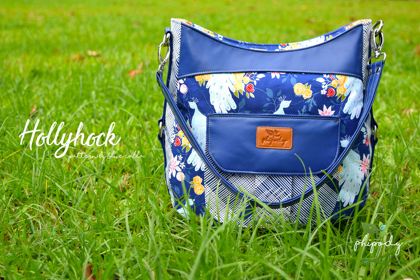 The Hollyhock Hobo Bag in 2 styles - PDF Sewing Pattern