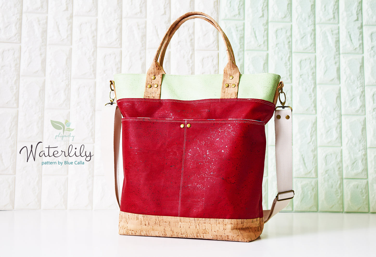 The Waterlily Waxed Canvas Tote (2 versions) - PDF Sewing pattern