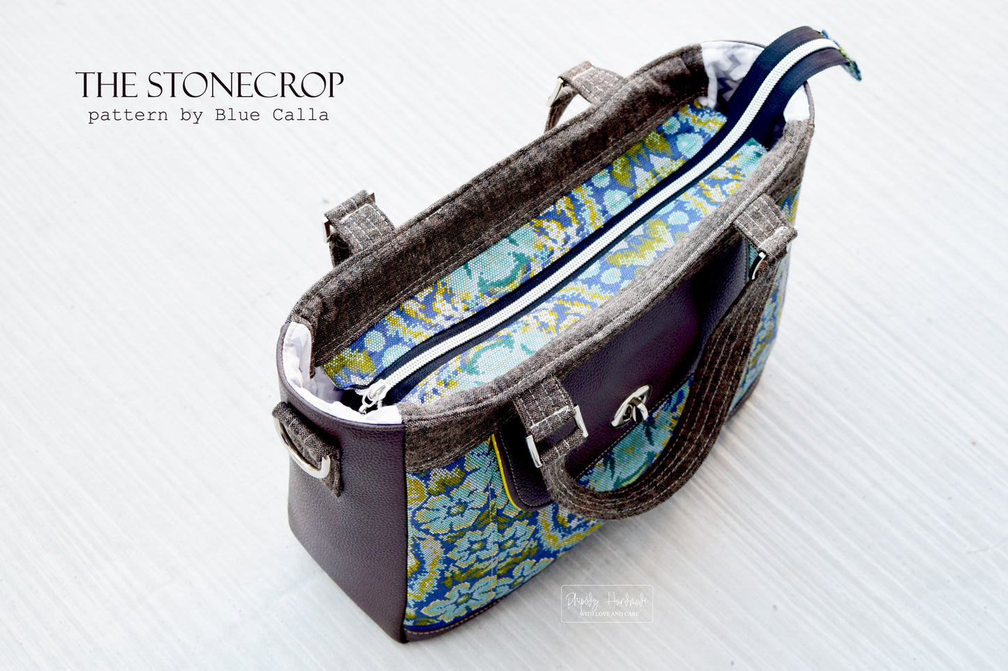The Stonecrop Organizer Satchel - PDF Sewing Pattern