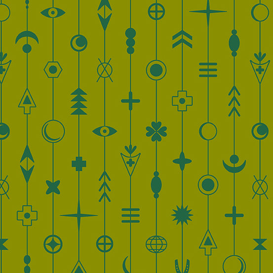 Between by Alison Glass - Gaze in Olive