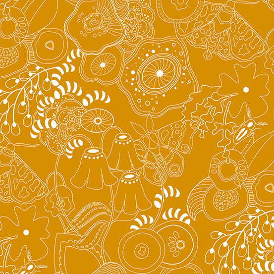 SALE - Hopscotch Century Solids by Alison Glass - Grow in Butternut Squash