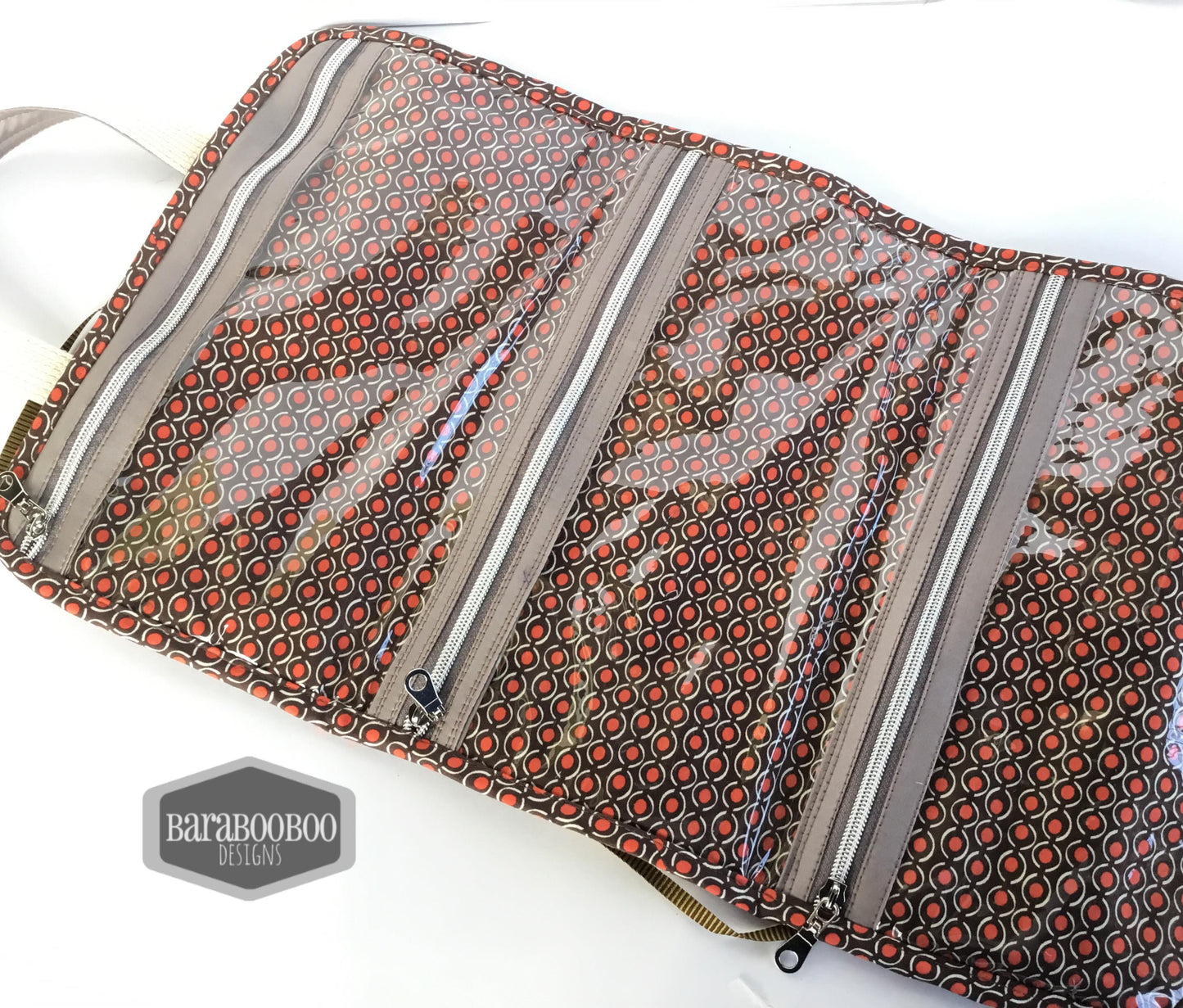 The Hibiscus Hanging Toiletry Bag - PDF sewing pattern