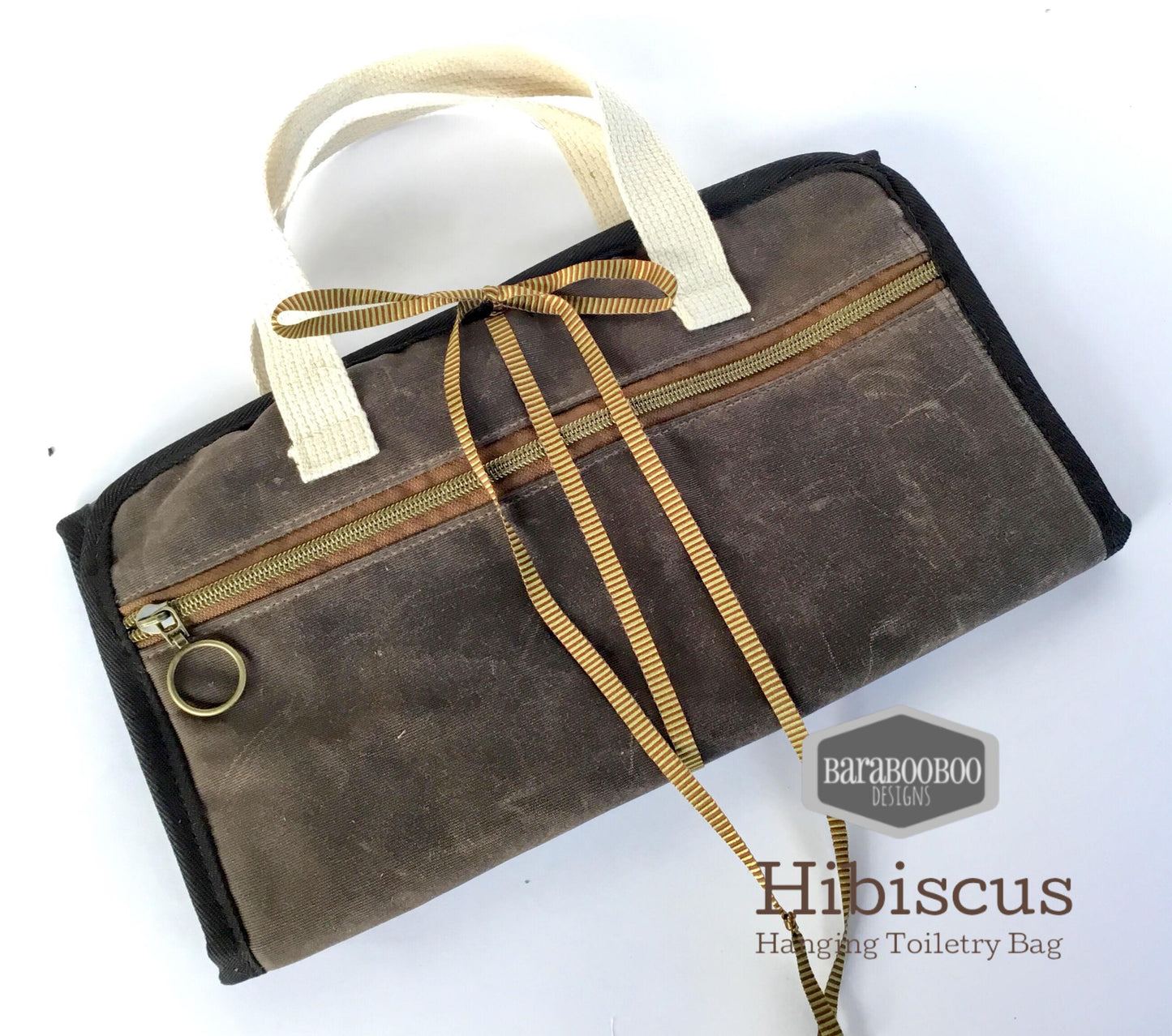 The Hibiscus Hanging Toiletry Bag - PDF sewing pattern