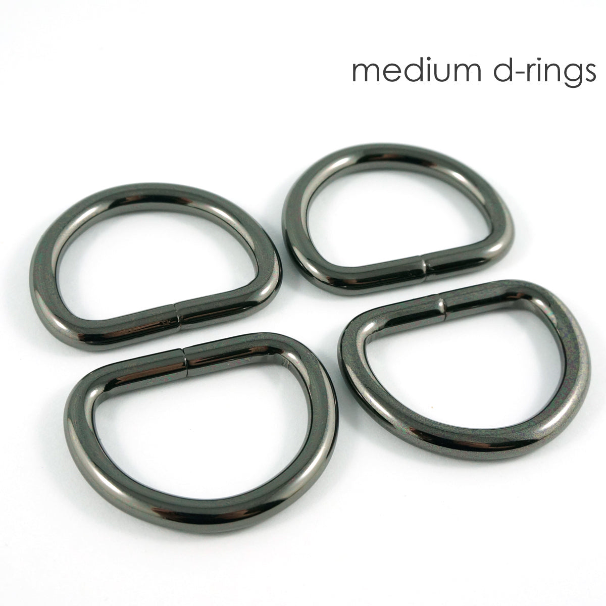 1" D RINGS (SET of 4) - Available in 6 metal finishes