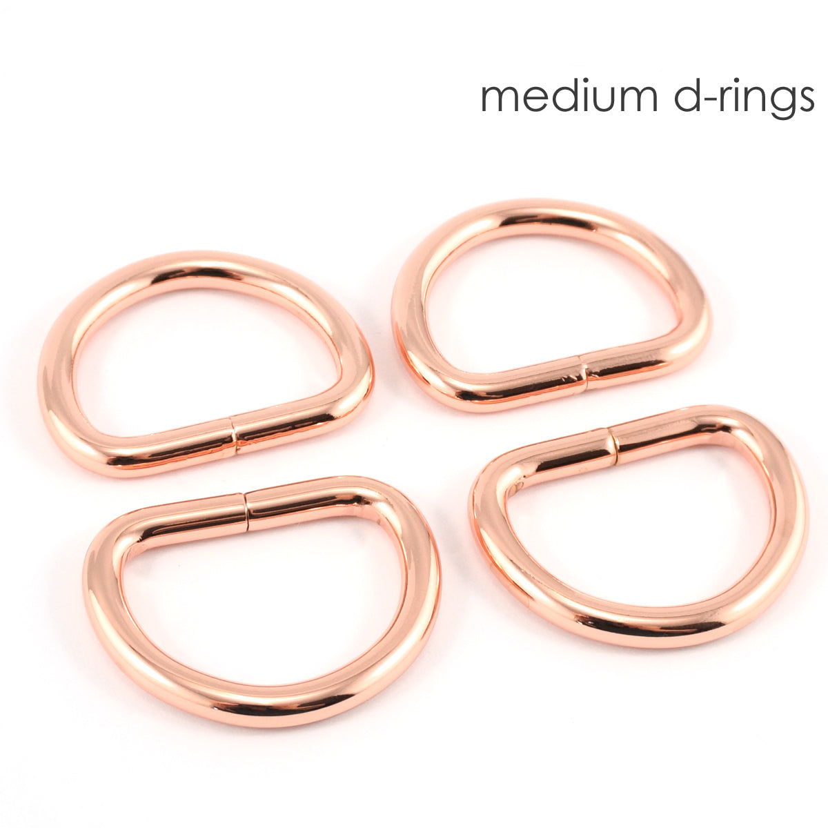 1" D RINGS (SET of 4) - Available in 6 metal finishes
