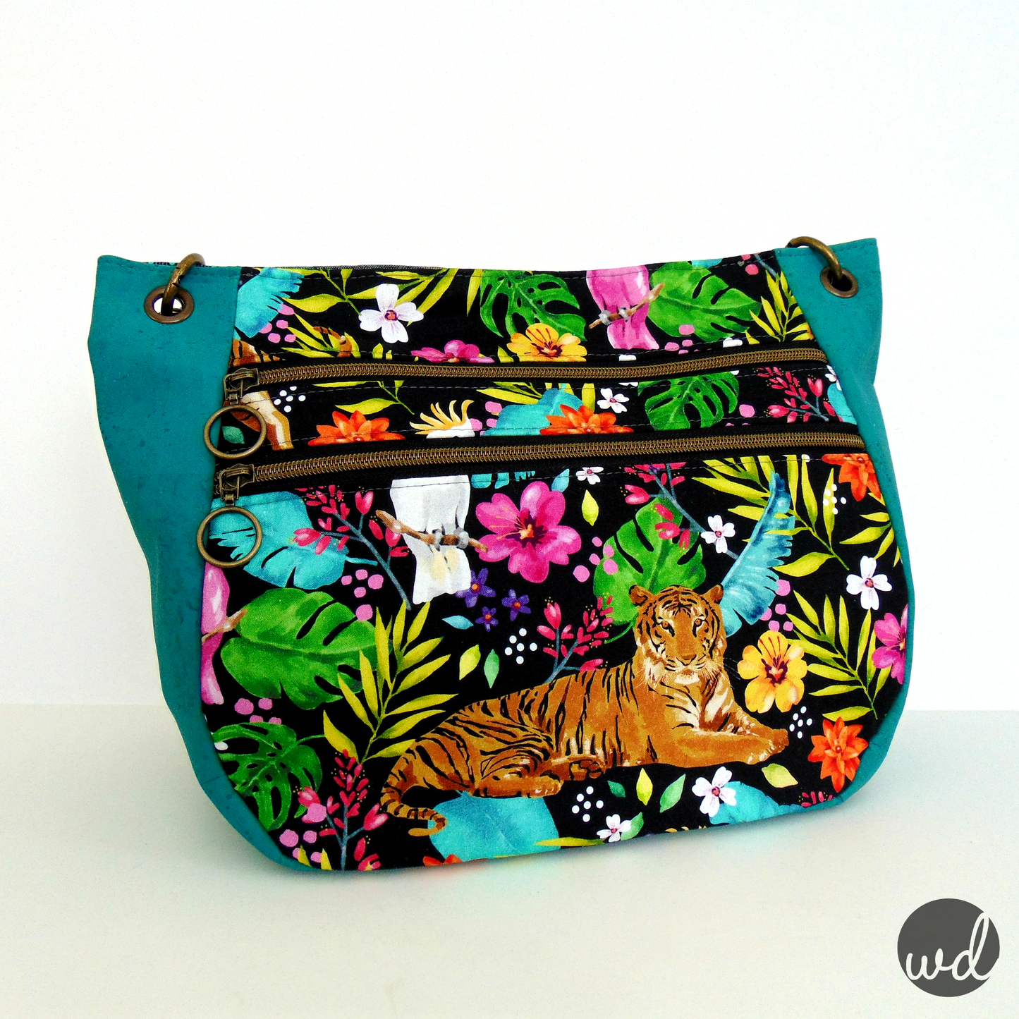 The Delphinium Hobo bag in 2 sizes - PDF sewing pattern