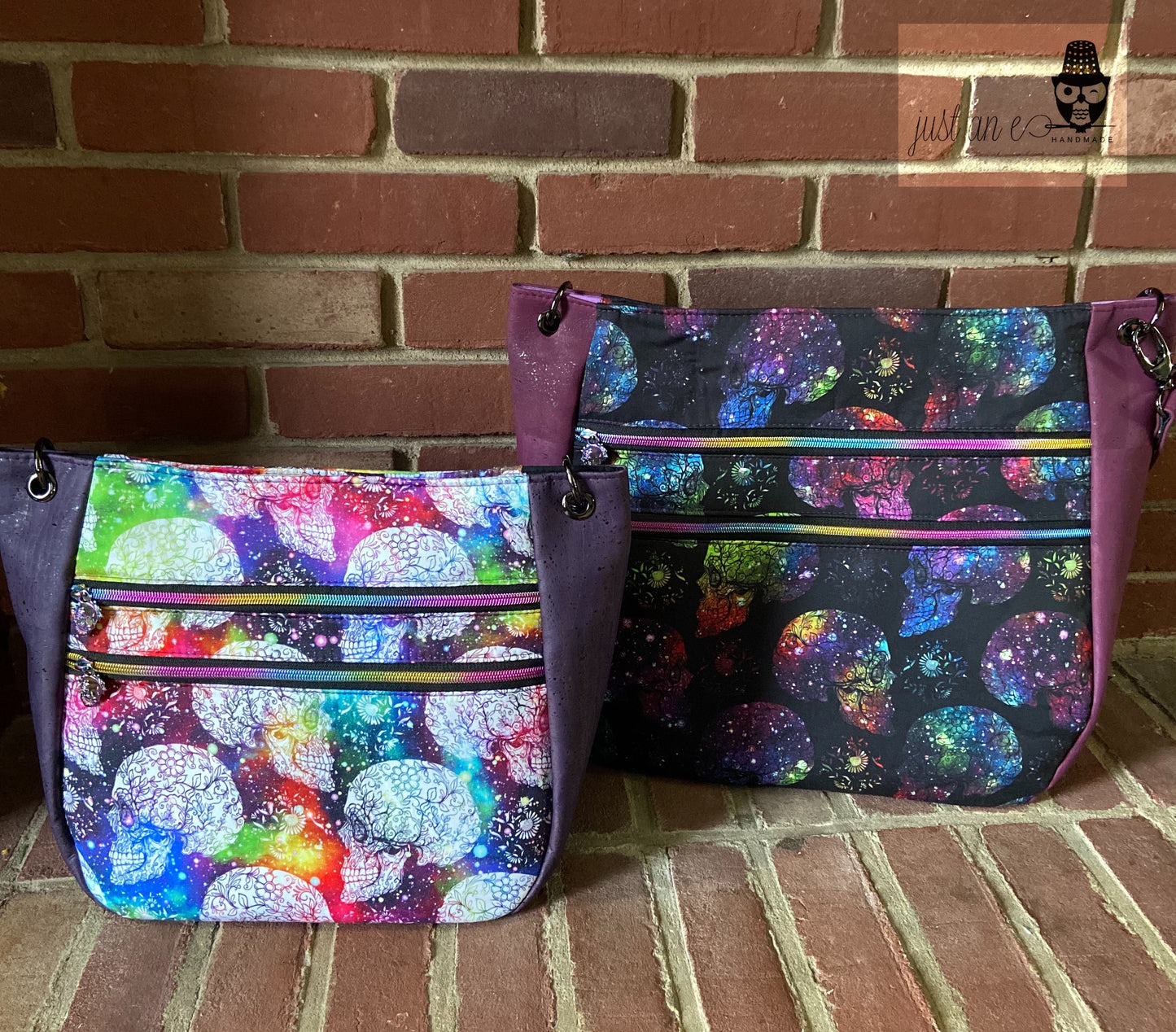 The Delphinium Hobo bag in 2 sizes - PDF sewing pattern