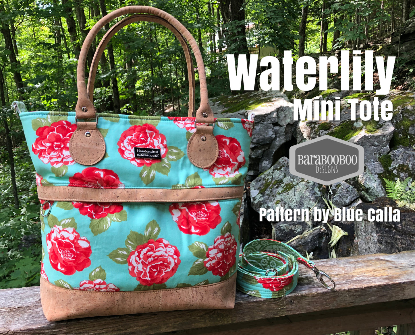 The Waterlily Waxed Canvas Tote (2 versions) - PDF Sewing pattern