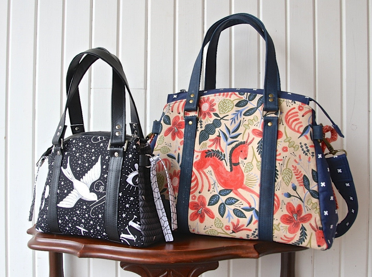 The Snowdrop Satchel in 2 sizes - PDF Sewing Pattern