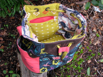The Dahlia Drawstring Bucket Bag - PDF Sewing Pattern