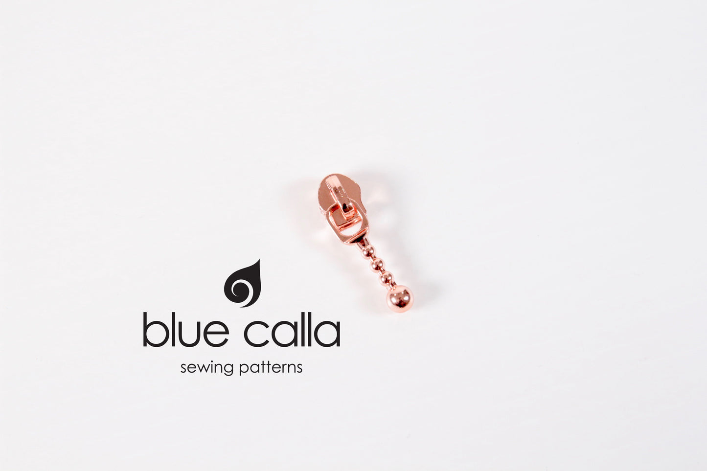 #5 coil zipper pull - Beaded