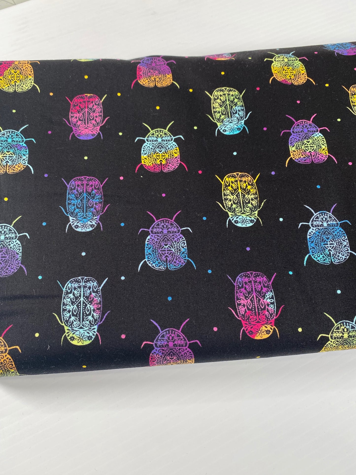 Rainbow Garden - Rainbow Bugs in Black