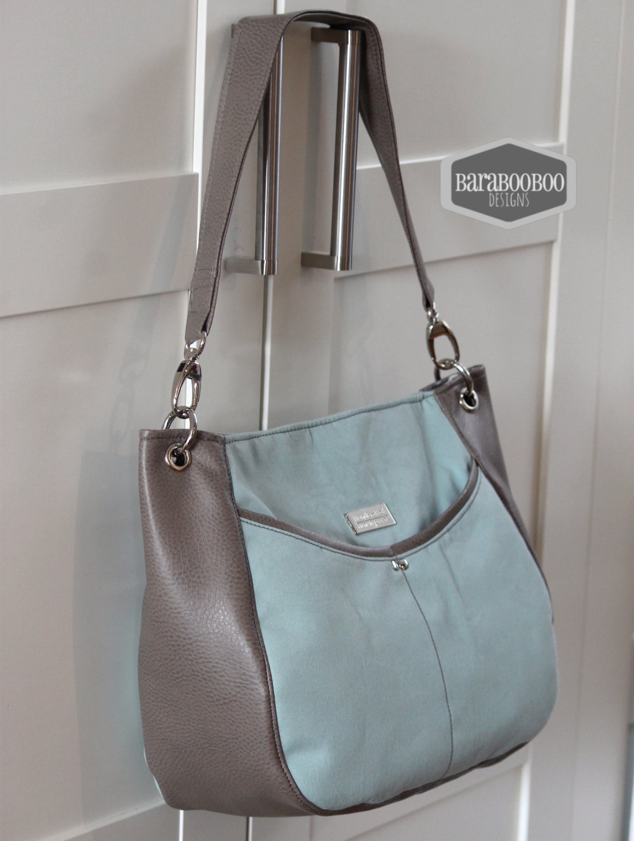 The Delphinium Hobo bag in 2 sizes - PDF sewing pattern
