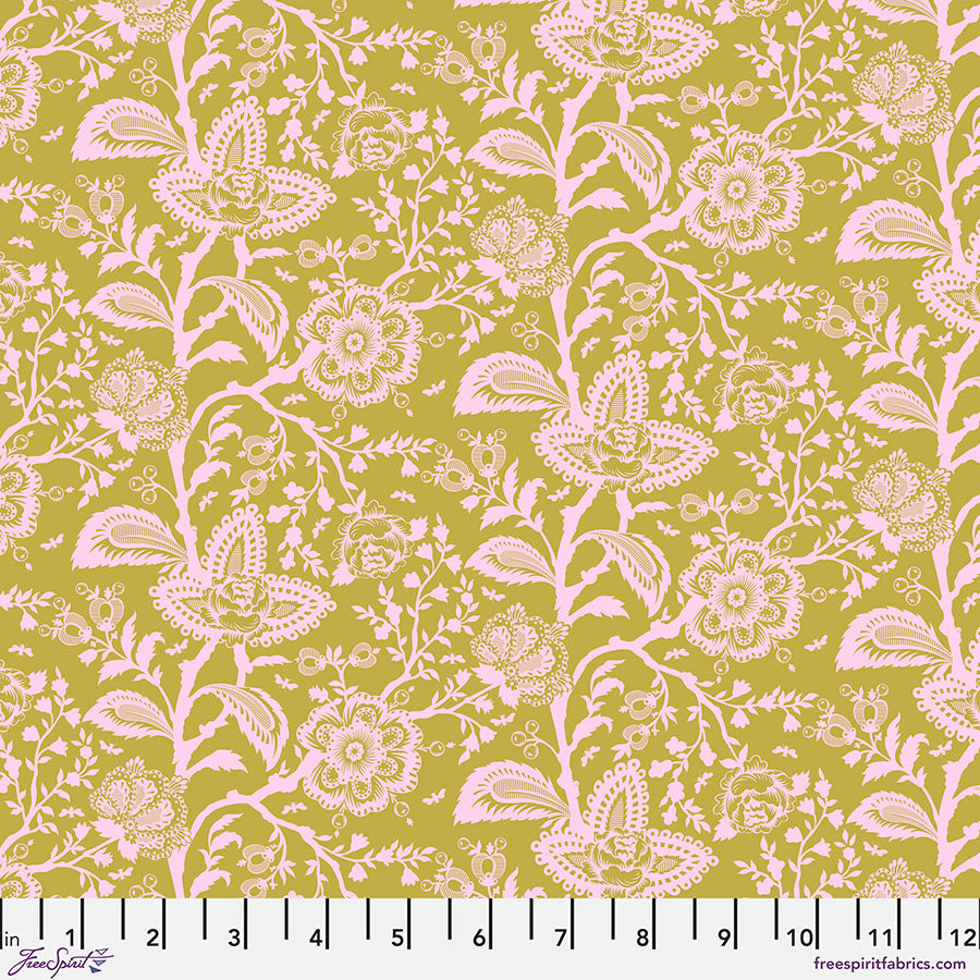 Parisville Deja Vu - Tula Pink - French Lace in Hazelnut