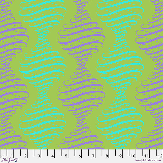 Parisville Deja Vu - Tula Pink - Spencer Stripe in Pistachio